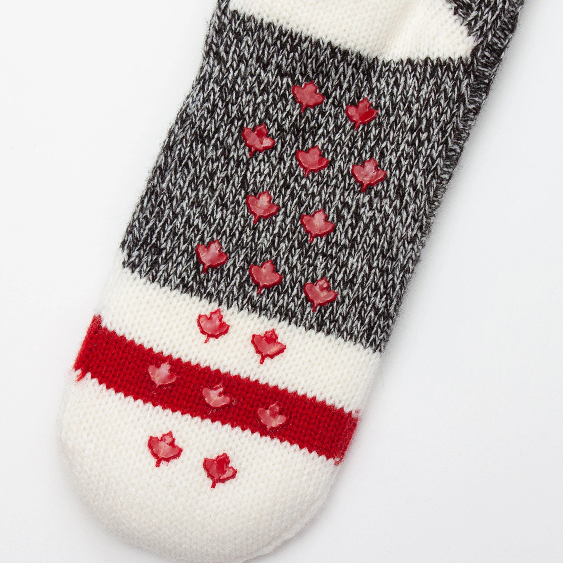 Cozy Canadian Cabin Slippers: Extra Plush Grey Comfort for Your Feet.