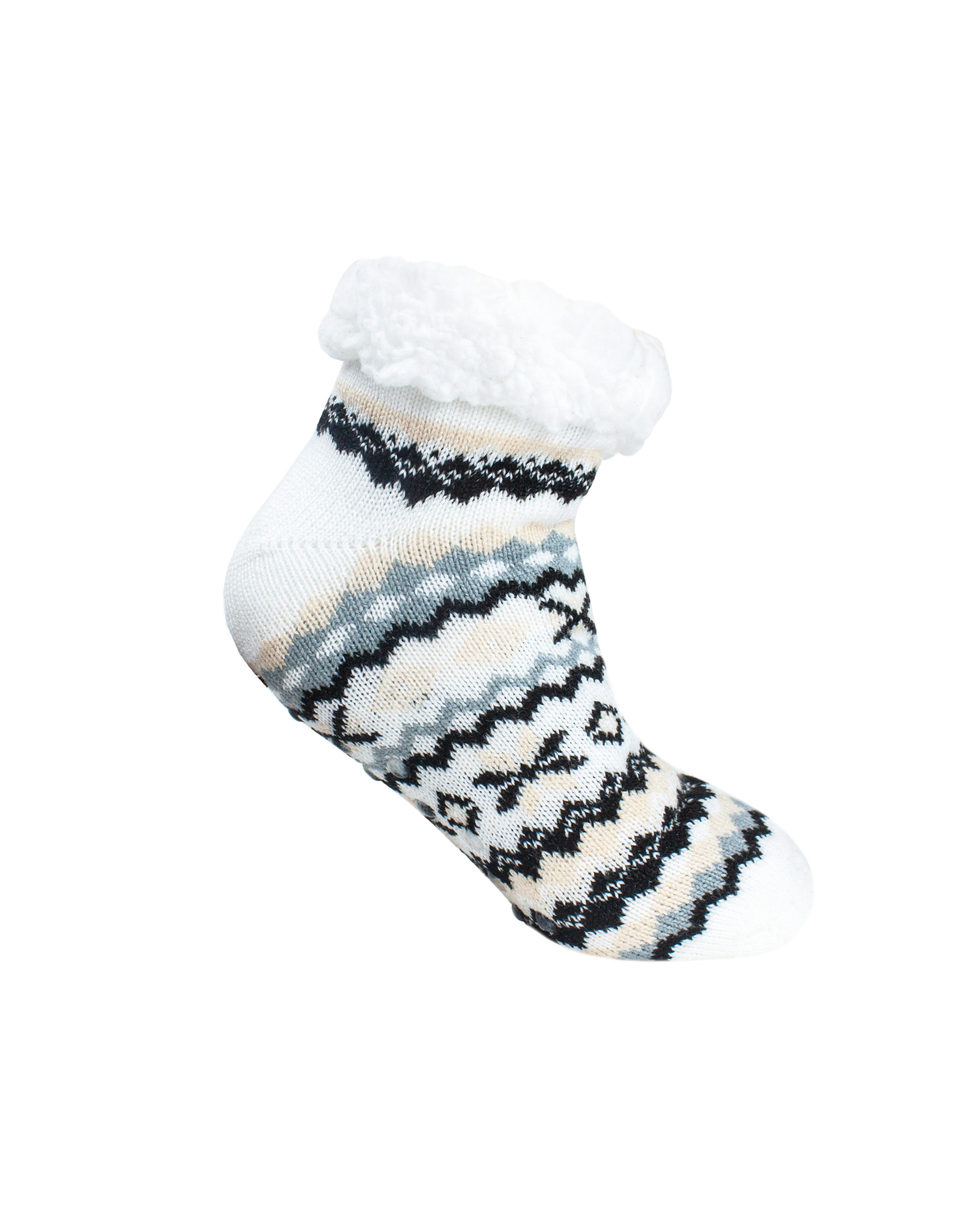 Cozy Elsa Fair Isle Ankle Socks Cream Dreamy Comfort